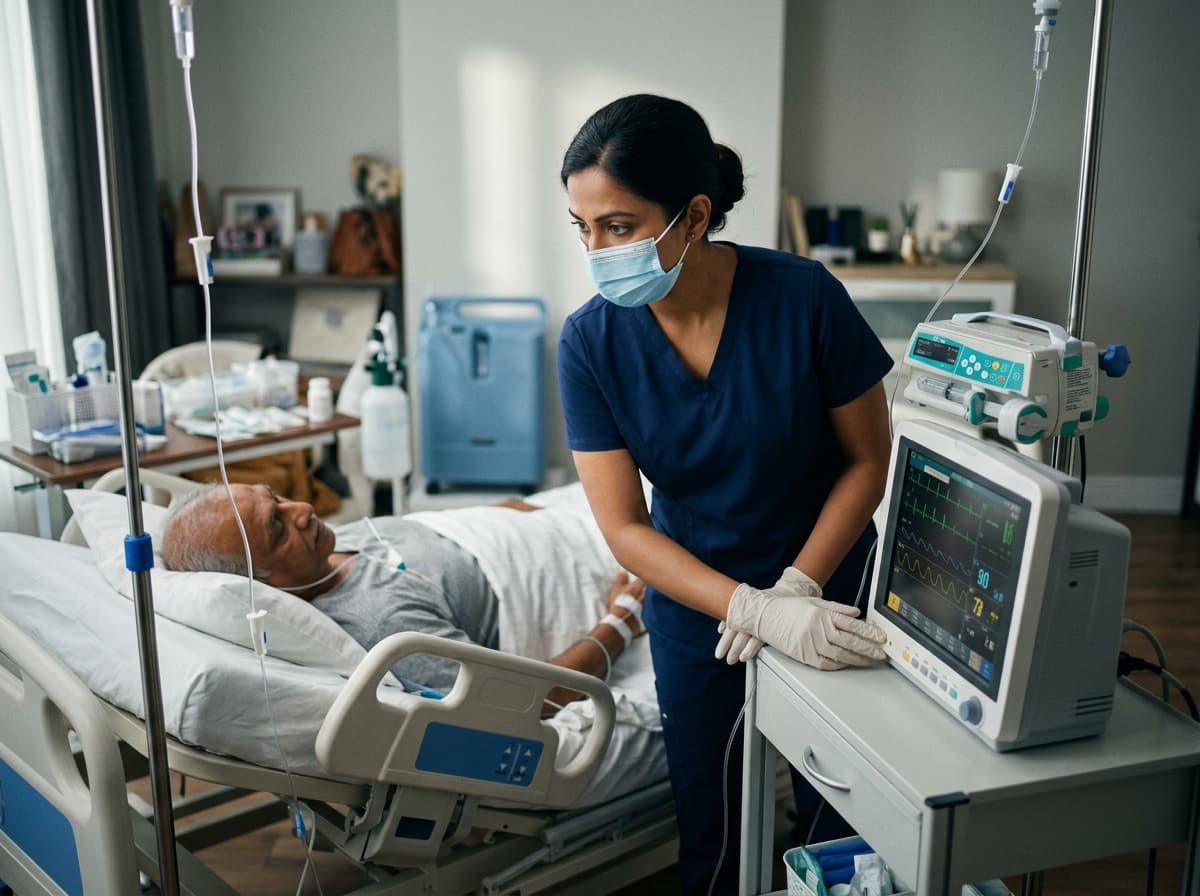 ICU Nurse at Home home care delivery in Delhi NCR