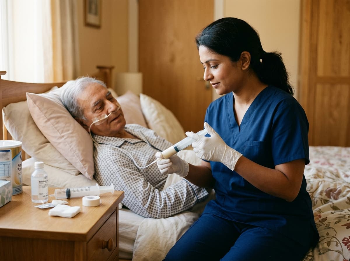 Ryles Tube (NG Tube) Care home care delivery in Delhi NCR